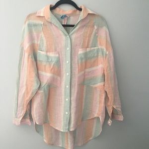 Free People linen button down